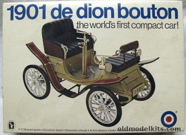 Entex 1/16 1901 De Dion Bouton Automobile, 8466 plastic model kit